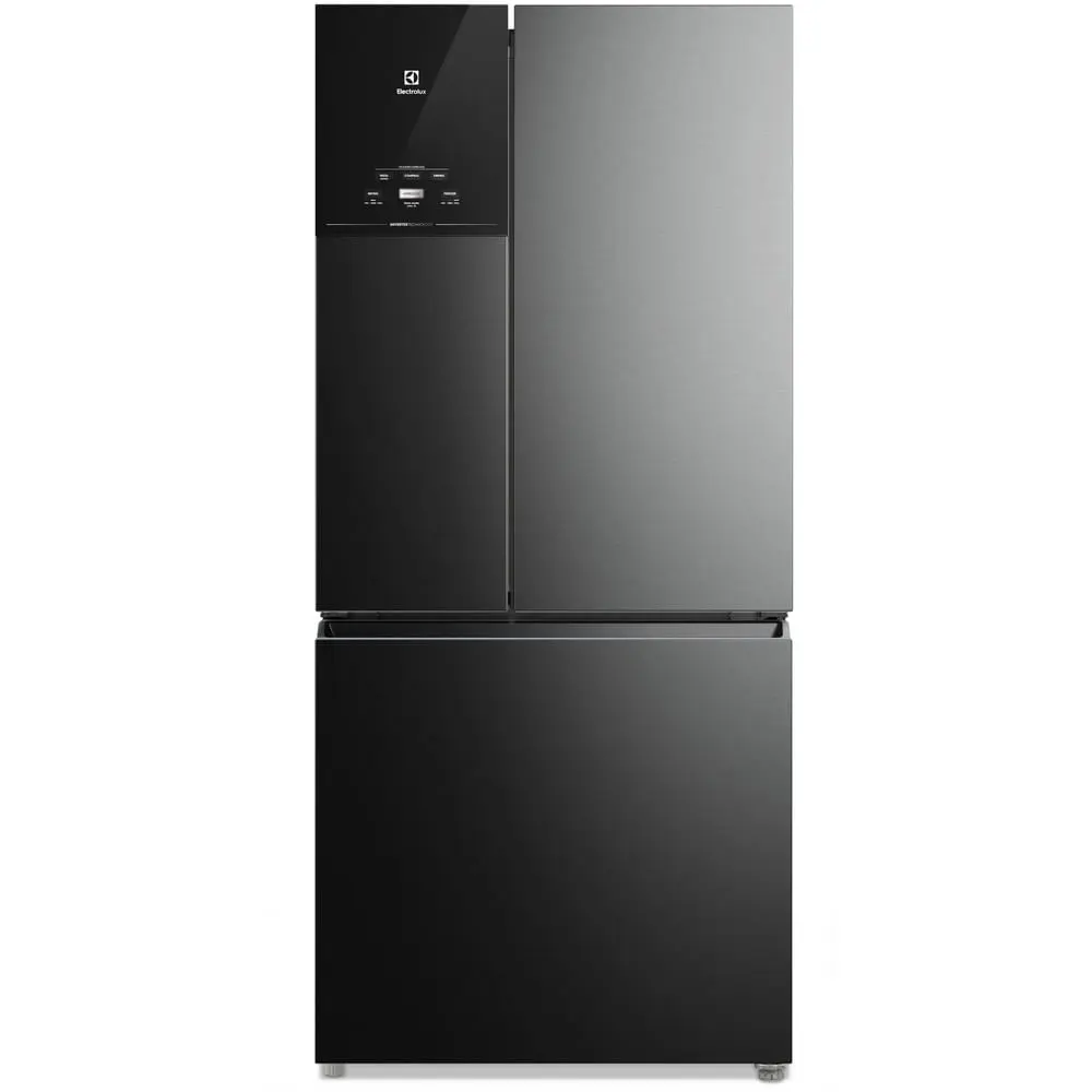 Geladeira Electrolux Frost Free Inverter 596L AutoSense 3 Portas Black Inox — IM8B