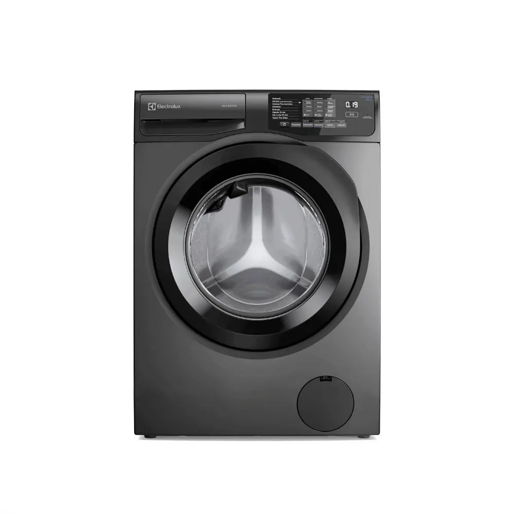 Máquina de Lavar Frontal Electrolux 12kg Cinza Ônix Inverter — LFC12