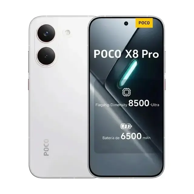 Smartphone Xiaomi Poco X8 Pro 5g 8gb 256gb Branco Versão Global Dual Chip