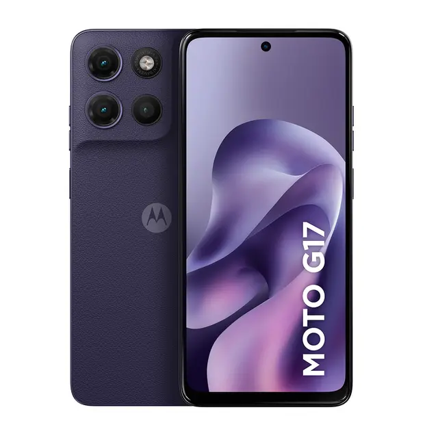 Smartphone Motorola Moto G17 4G 256GB 4GB RAM Câmera 50MP Sony Tela FHD+ Bateria 5200mAh Roxo