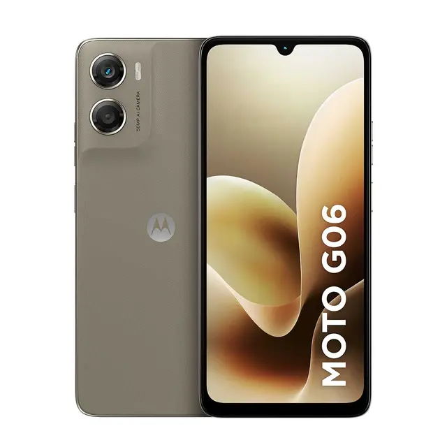 Smartphone Motorola Moto G06 4G 256GB 4GB RAM Tela 6,9" Câmera 50MP IA Bateria 5200mAh Latte