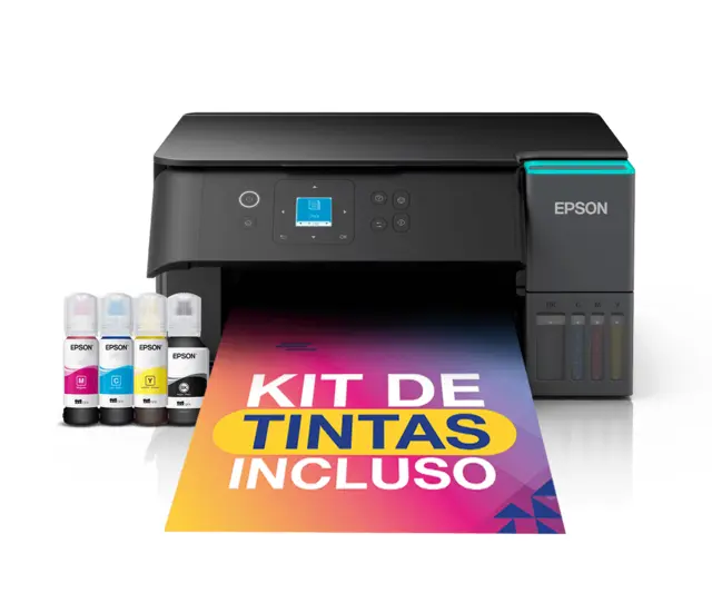 Impressora Multifuncional Epson EcoTank L4360 Tanque de Tinta Colorida Wi-Fi USB Bivolt Preta