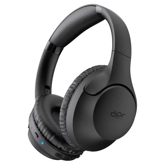 Fone de Ouvido Bluetooth Geonav Aermood Over-Ear Dobrável Preto AER14
