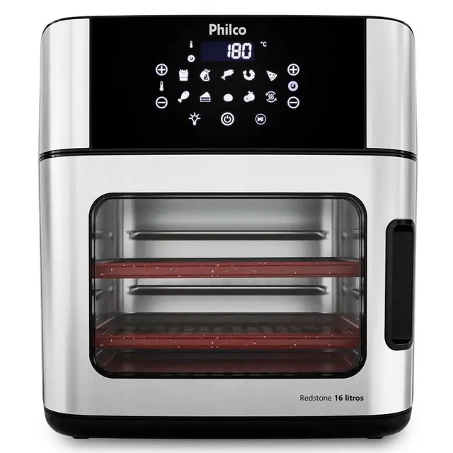 Air Fryer Forno Oven Philco 16L 4 em 1 Painel Digital PAF16A 110V
