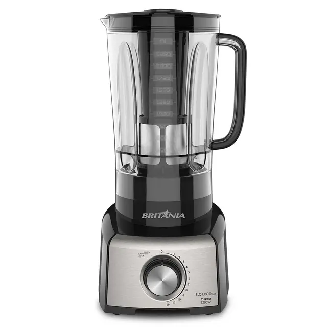 Liquidificador Britânia Pro Maxx 6 Inox 3L 1200W 12 Velocidades 127V