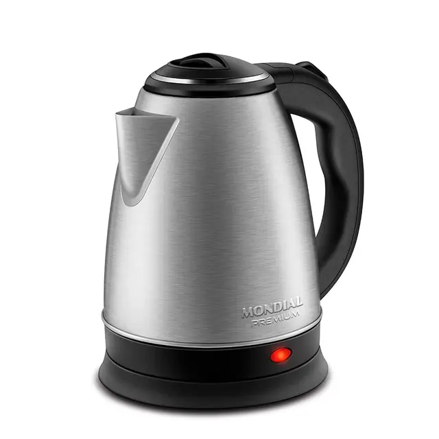 Chaleira Elétrica Mondial Ce-06 Pratic 2 Litros Preto/Inox 1200W 110V