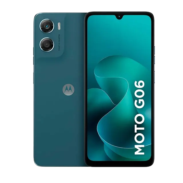 Smartphone Motorola Moto G06 4G 128GB 4GB RAM Tela 6,9" Câmera 50MP IA Bateria 5200mAh Azul Marinho